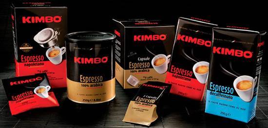 Брендовый кофе kimbo из италии