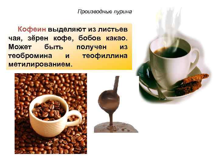 Состав кофе: теобромин, кофеин, алкалоиды, химическая формула напитка