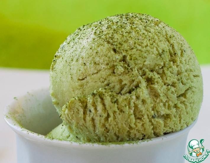 Мороженое с зеленым чаем -  green tea ice cream