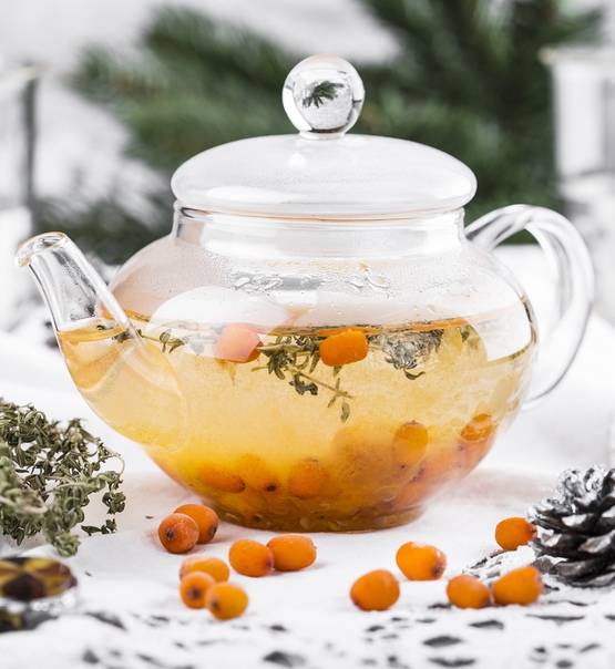 Чай из облепихи — напиток для зимних вечеров