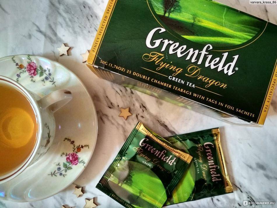 Чай гринфилд: ассортимент зеленого и белого чая в пакетиках greenfield, виды
