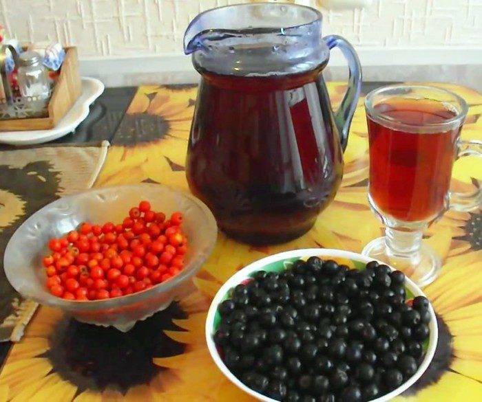 Чай из листьев черноплодной рябины ферментированный: полезные свойства, как заваривать, рецепт отвара