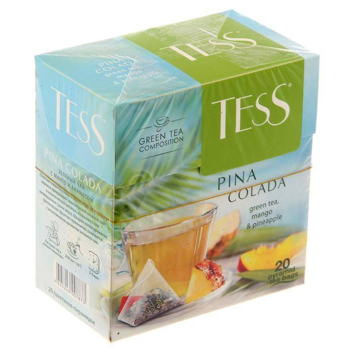 Чай тесс, ассортимент зеленого чая tess в пирамидках, его виды