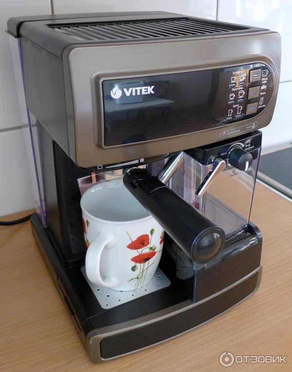Обзор vitek vt-1526 – третьей рожковой кофеварки бренда с автодозацией от эксперта