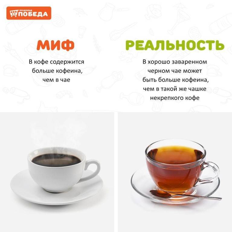 Содержание кофеина в чае