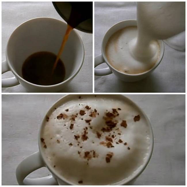 Капучино из растворимого кофе в домашних условиях. Капучино из молотого кофе. Сделать капучино в домашних условиях. Кофе с пенкой без кофемашины. Капучино из растворимого кофе.