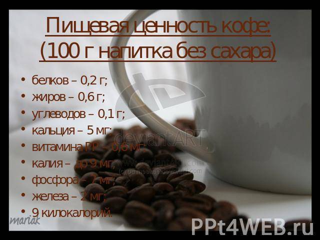 Состав кофе: теобромин, кофеин, алкалоиды, химическая формула напитка