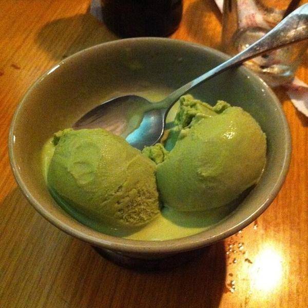 Мороженое без яиц с зеленым чаем