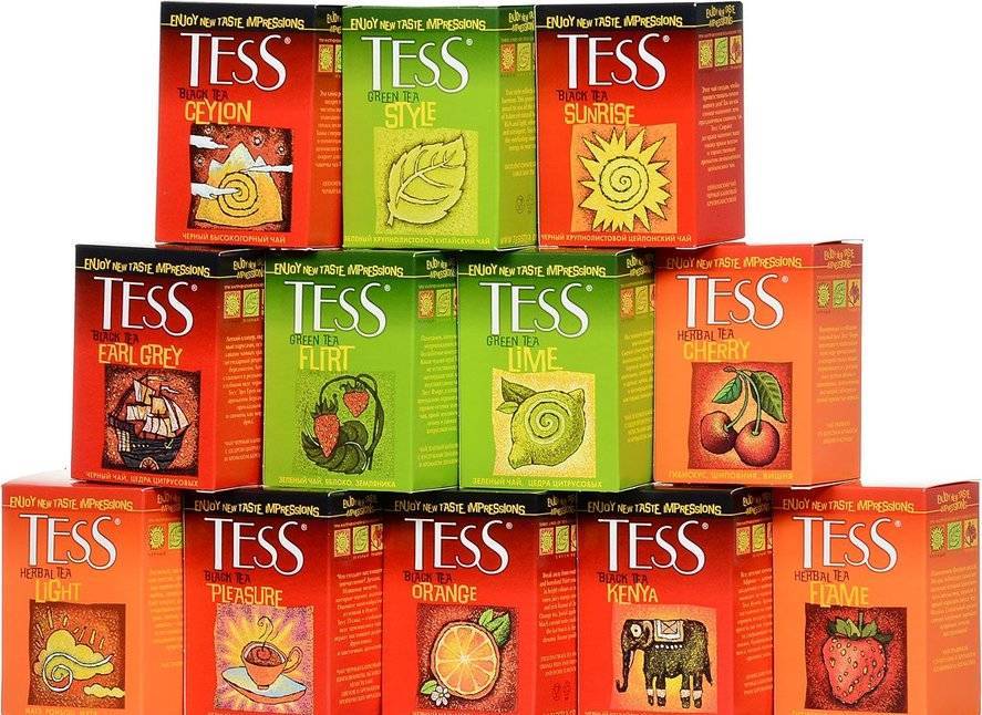Тесс чай: виды, разновидности, форма выпуска и сочетание вкусов