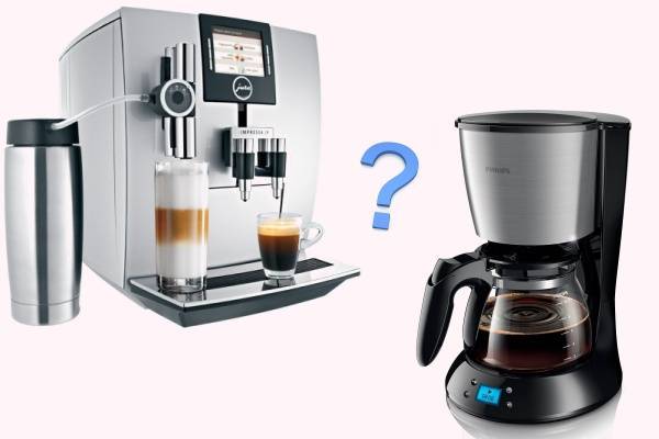 Разница между кофеваркой и кофемашиной