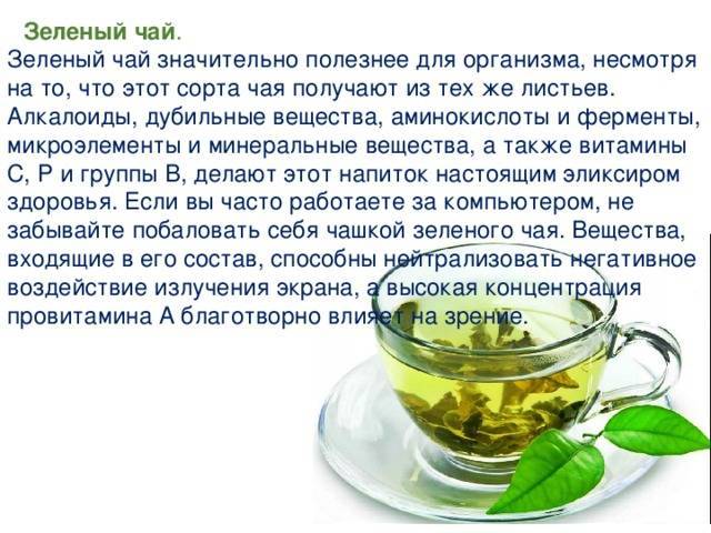 Танины в чае: содержание, польза и вред для организма