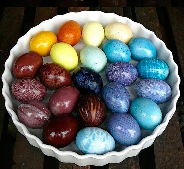 Как покрасить яйца на пасху, используя натуральные (природные) красители