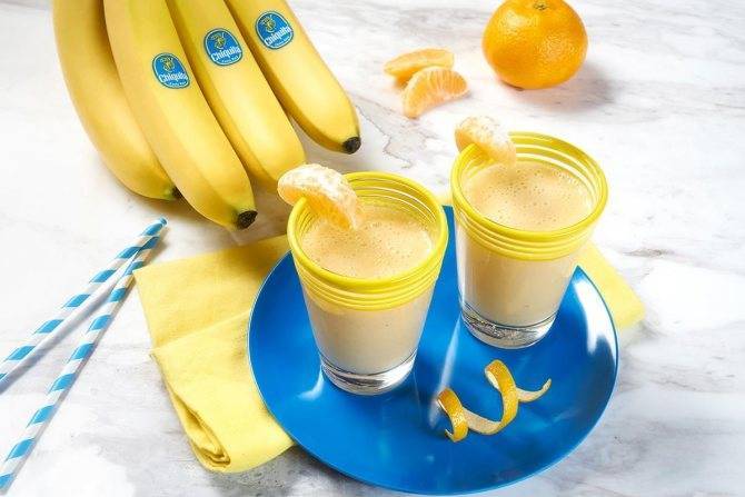 Смузи с бананом — пошаговый рецепт с фото