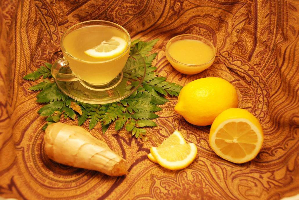 Рецепт имбирного чая с лимоном и медом