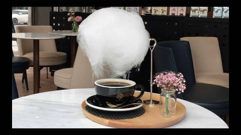 Кофе с облаком сахарной ваты - что такое, где подают