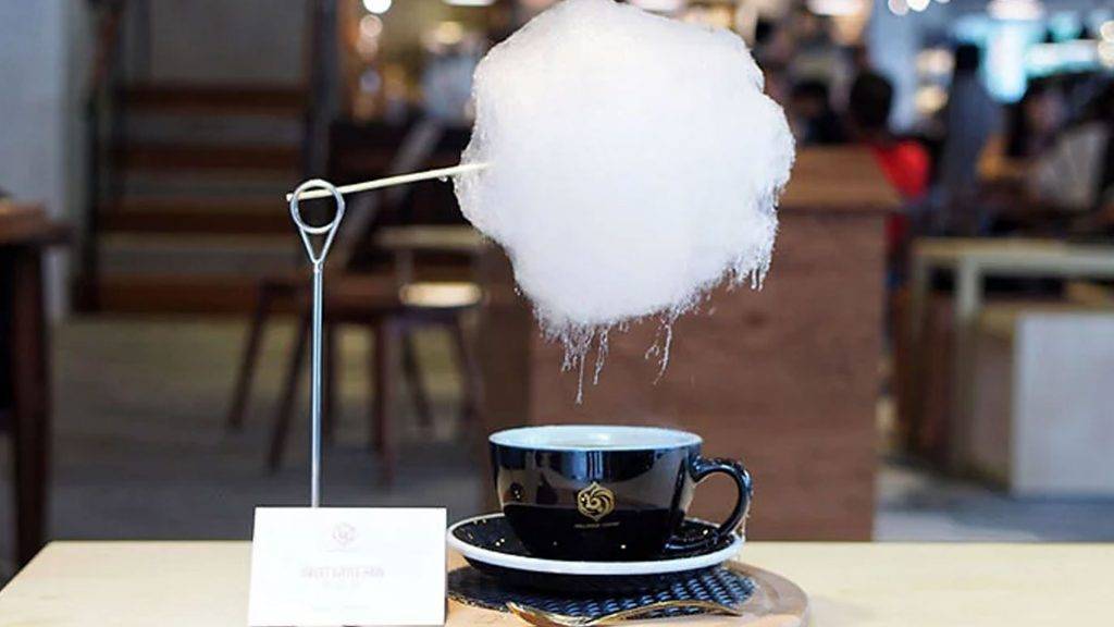 Кофе с облаком сахарной ваты - что такое, где подают