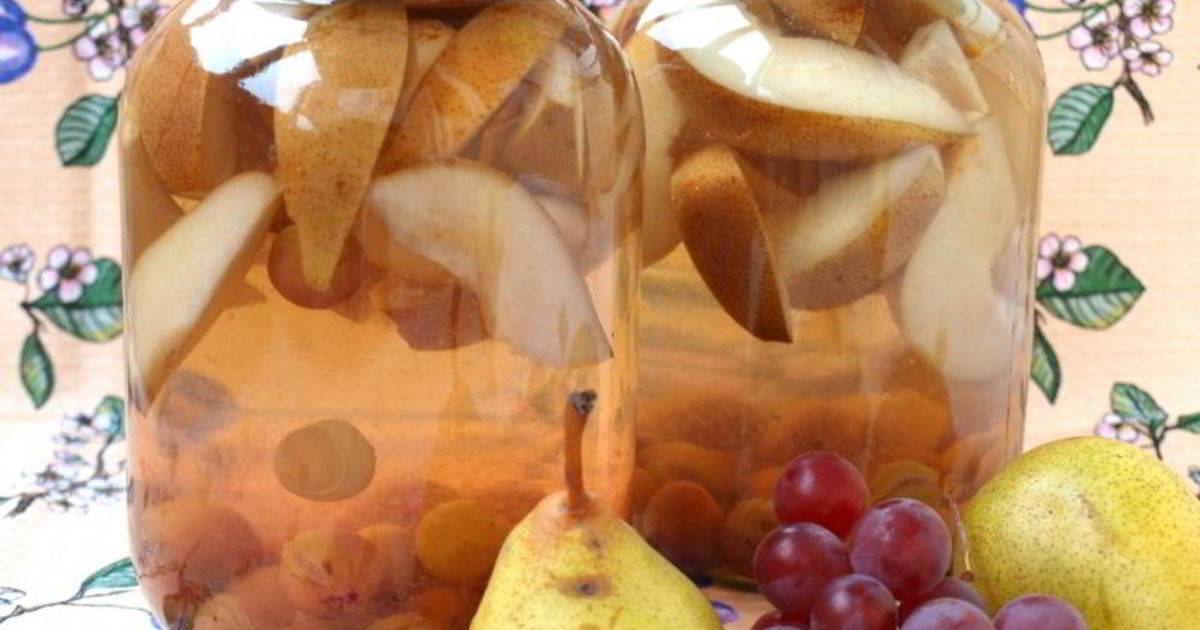 Компот из груш на зиму: топ-10 простых рецептов