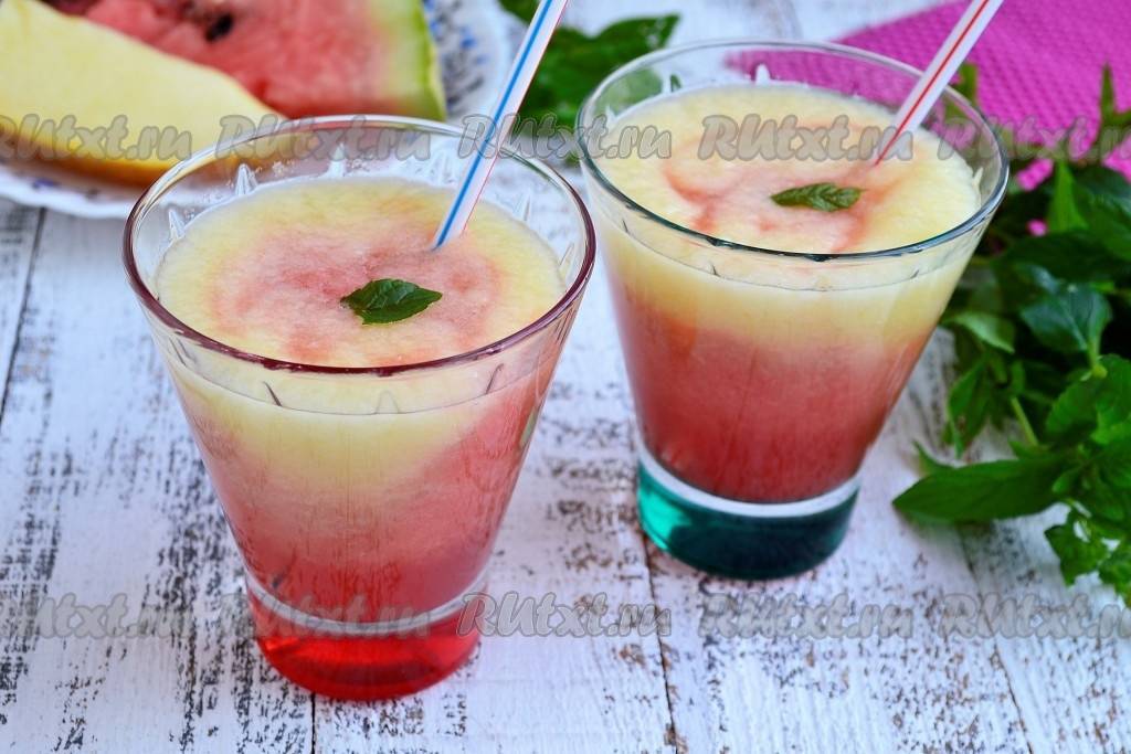 Коктейли из арбуза: пошаговые рецепты алкогольных и безалкогольных напитков в блендере