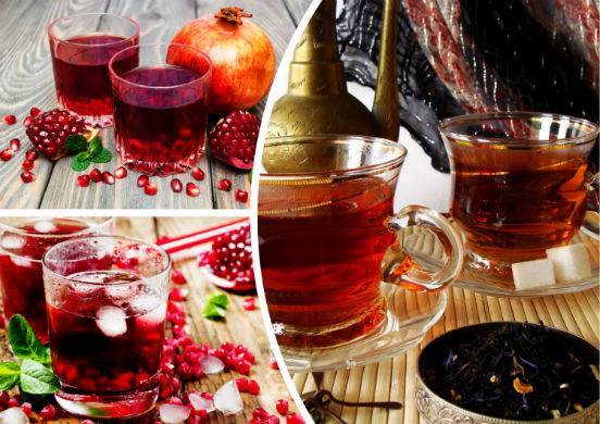 Гранатовый чай из турции: польза и вред, рецепты, отличие от каркаде