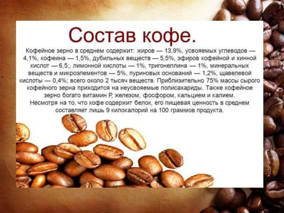 Полезные свойства кофе в зернах, вредные последствия от передозировки