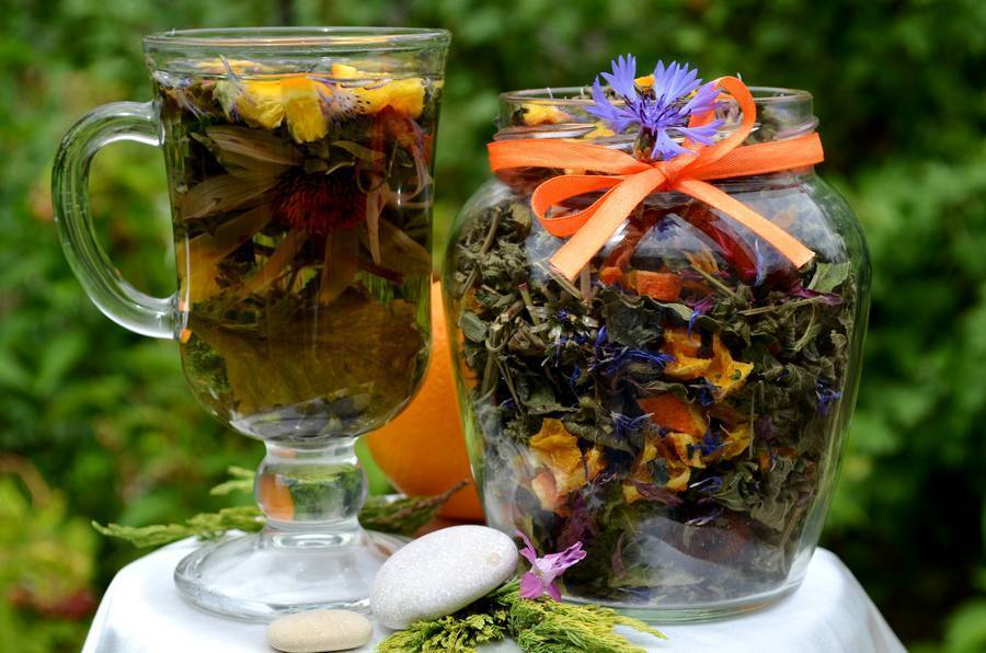 Список ингредиентов и рецепты травяных чаев