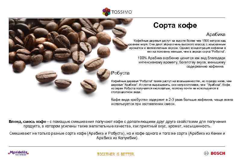 Классификация и характеристика ассортимента кофе и кофейных напитков - товароведная характеристика кофе