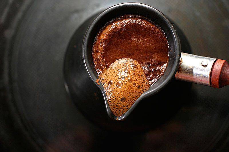 Как сварить кофе в турке с пенкой [пошаговый рецепт]