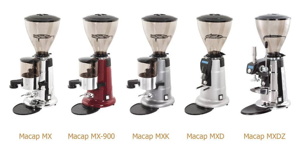 Кофемолки macap - серии mc, mx, m