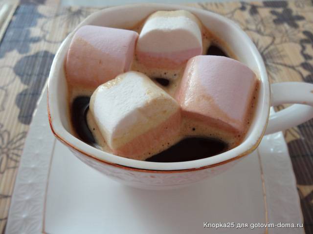 Какао с маршмеллоу. фото, красивые рецепты, калорийность