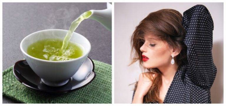 Зеленый чай для волос, ополаскивание зеленым и черным чаем